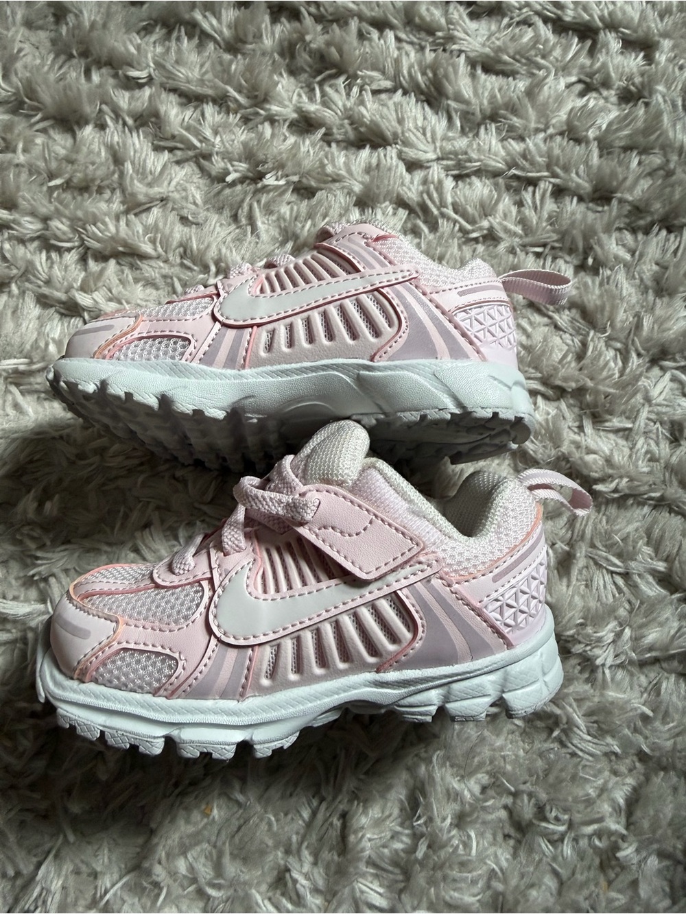Nike Pink Kids Sneakers with White Swoosh